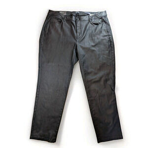 J.Jill Slim Ankle Pants Women 20 Regular Black Polished Office Capsule NWT $99